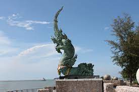 Check In Asian Hotel Dragon Head Statue Samila Beach Songkhla Samila Beach From Khoa Tang Kuan Hill Songkhla From Khoa Tang Beach Thailand Hat Yai