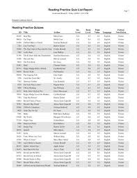 Part ot a fixed answer key 197 i part 1: Rpquiz List Emanuel Lutheran Church