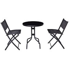 Trending price is based on prices over last 90 days. Giantex 3pcs Patio Folding Table Chairs Furniture Set Bistro Garden Steel Patio Lawn Garden Dining Sets