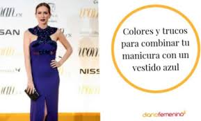 Si tienes una melena rojiza y te colocas un pantalón amarillo y una blusa azul marino como una de las ideas anteriores, probablemente el resultado se verá forzado. Como Pintar As Unhas Para Combina Las Com Um Vestido Azul