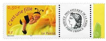 Le bébé garçon d'alexis nesme est repris sur le cachet premier jour. Timbre C Est Une Fille Wikitimbres
