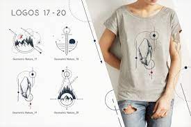 Download Geometric Nature 20 Greative Logos Graphic By Cosmic Store Creative Fabrica