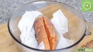 This allows steam to escape while cooking. How To Cook A Sweet Potato In The Microwave 11 Steps