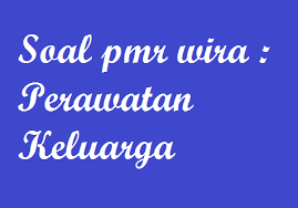 Soal dan kunci jawaban pmr wira guru galeri from www.gurugaleri.com. Soal Perawatan Keluarga Pmr Wira Soal Ulangan