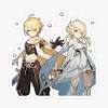 Anime genshin impact lumine pillow doll , kawaii cartoon cosplay plush. 1