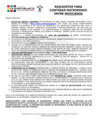 Quienes deseen contraer matrimonio acreditarán previamente, en expediente tramitado conforme a la legislación del registro civil, que reúnen los requisitos de. Requisitos Para Contraer Matrimonio Entre Mexicanos