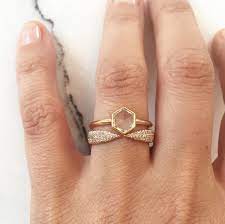 Engagement Ring Combo Brooklyn Bride Modern Wedding Blog Engagement Rings Wedding Bands Set Engagement Ring Wedding Band Wedding Ring Bands