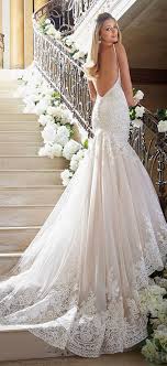 33 mermaid wedding dresses for wedding party mermaid wedding dresses are the best way to emphasize your body and look sexy. Elegant Tulle Spaghetti Straps Neckline Mermaid Wedding Dresses With Lace Appliques Lace Mermaid Wedding Dress Elegant Wedding Dress Trendy Wedding Dresses