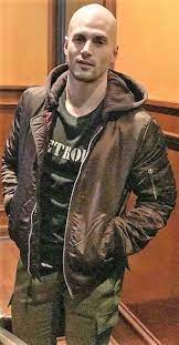 Bald Men Style Bomber Jacket Men Bald With Beard