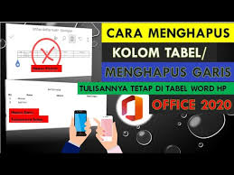Maybe you would like to learn more about one of these? Cara Menghapus Kolom Di Word Android Menghapus Garis Tabel Tulisannya Tetap Youtube