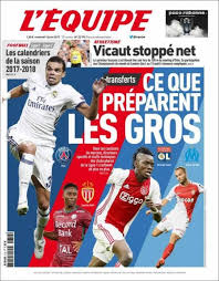 Puan durumu sayfasında fransa ligue 1 içinde yer alan takımların puan cetvelindeki sıralamasını, puanlarını, oynadıkları maç sayısını, attıkları ve yedikleri gollerin sayısını, averajlarını ve son beş maçtaki form durumlarını bulabilirsiniz. Les Unes Des Journaux Sportifs Europeens Du 16 Juin 2017 Besoccer