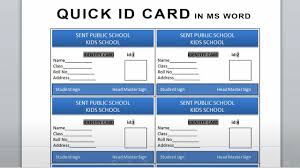 Create an identification card for your company with editable templates How To Make Multiple Identy Card Quick In Ms Word Youtube