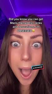 Twitch Streamer Super Mario Electric Fish Tank