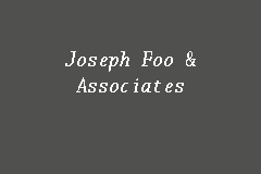 Foo was born in 1890. Joseph Foo Associates Audit Firm In Kuantan