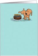 Funny dog smells birthday cake. Birthday Cards With Dogs From Greeting Card Universe
