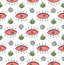 Maybe you would like to learn more about one of these? Red Eyes Spiral And Weed Marijuana Leaf Seamless Pattern Isolated Royalty Free Cliparts Vectors And Stock Illustration Image 135373278