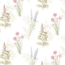You can find on this page high quality (hd / 4k). Norwall Flourish 55 Sq Ft Cream Blue Periwinkle Pink Vinyl Floral Prepasted Soak And Hang Wallpaper In The Wallpaper Department At Lowes Com