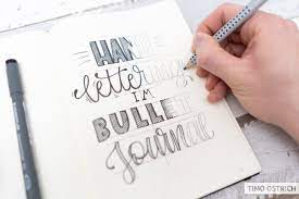 Here are some basic supplies for bullet journal lettering that i used throughout the examples in this post and that i use almost daily in. Handlettering Im Bullet Journal Wichtige Tipps Beispiele