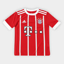 Camisa Bayern De Munique Infantil Home 17 18 S NÂº Torcedor Adidas Vermelho Allianz Parque Shop