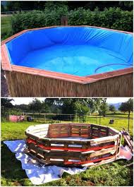 Make A Swimming Pool Out Of Pallets 12 Low Budget Diy Swimming Pool Tutorials Diy Crafts Diy Swimming Pool Diy Pool Diy Home Decor On A Budget