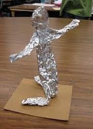 Art Method Sculptures Using Various Materials Pvc Pipe Tin Foil Wire Etc Rotation Org Aside from that, they pretty much just flatten huge sheets of purified aluminum.
