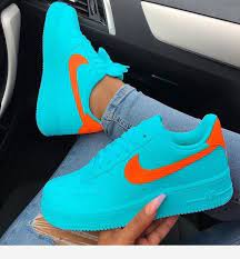 Blue And Orange Shoes Orange Shoes Sneakers Nike Air Shoes