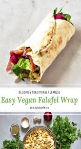 Delicious Vegan Homemade Easy Falafel Wrap Alphafoodie Recipe Vegan Lunch Recipes Falafel Wrap Easy Vegan