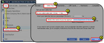 set up sales tax in quickbooks desktop point of sa