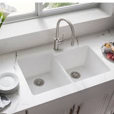 Great selection, free shipping & handling offers! Elkay Quartz Classic 33 L X 21 W Double Basin Undermount Kitchen Sink Undermount Kitchen Sinks Porcelain Kitchen Sink Sink