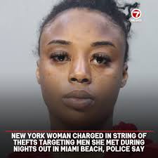 A New York woman is accused of targeting men she met during nights out in  Miami Beach, stealing thousands in Rolex watches, credit cards and other  valuables. Brittney Scott, 28, of Brooklyn,