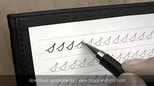 How To Write In Cursive Ss Begin your stroke on the bottom line, bringing it up to your midline. how to write in cursive ss