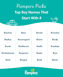 Muslim names are easy to find as we have a huge data of muslim boy names that are too adorable and meaningful. Top Baby Boy Names That Start With B Pampers