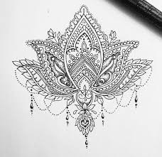 Lotus Design 2 Outline Tatuajes Mandalas Mandalas Tatuajes