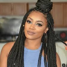 Medium Black And Burgundy Braids Pinterest Mellystone Black Medium Box Braids Box Braids Hairstyles Box Braids Styling Braided Hairstyles Updo