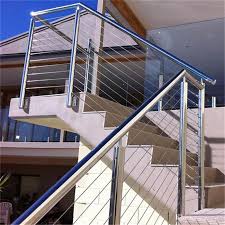 Stainless steel cable railings can clash with a home's existing aesthetic or the desired theme for your outdoor living space project. Stainless Steel Wire Balustrade Metal Cable Railing Steel Railing System Pr T100