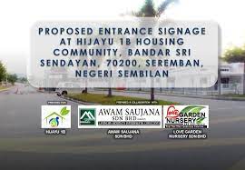 Gl rubber industries sdn bhd. Proposed Entrance Signage At Hijayu 1b