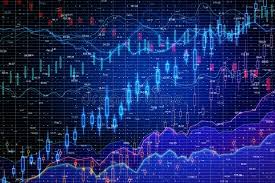 Blue Forex Chart Wallpaper Stock Photo Image Of Diagram