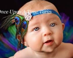 Green Feather Baby Headband: Tulle Crown, Shoe Clips, Halloween Headpiece