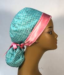 Pattern for Satin-lined Ponytail Scrub Cap for Big or LONG Hair!