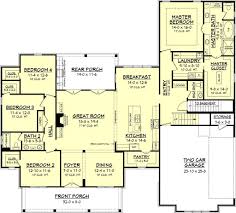 The farmhouse plans, modern farmhouse designs and country cottage models in our farmhouse collection integrate with the natural rural or country environment. Farmhouse Style House Plan 4 Beds 2 5 Baths 2686 Sq Ft Plan 430 156 Houseplans Com