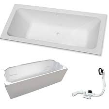 Badewanne komplett set freistehende badewanne standarmatur home deluxe. Badewannen Komplettset Wannenset Mit Ablauf Und Wannentrager
