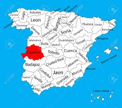 Spanje kaart kaart vector portugal spanje. Caceres Kaart Spanje Provincie Vector Kaart Hoge Gedetailleerde Vector Kaart Van Spanje Met Afzonderlijke Regio S Geisoleerd Op De Achtergrond Spanje Autonomie Gebieden Kaart Bewerkbare Vector Kaart Van Spanje Royalty Vrije Cliparts Vectoren