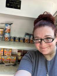 This is the Blessing Box. It is a 4 by 6 hard plastic storage container.  The Blessing Box sits