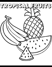 The pdf prints best on standard 8.5 x 11 paper. Fruit Coloring Pages For Children Topcoloringpages Net