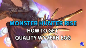 This guide seeks to comprehensively cover the mechanics of the new prime farming location, and provide you with the tools and teams to succeed in your wyvern. Monster Hunter Rise How To Get Quality Wyvern Egg In Mhr
