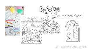 A few boxes of crayons and a variety of coloring and activity pages can help keep kids from getting restless while thanksgiving dinner is cooking. Free Easter Coloring Pages For Kids Artful Homemaking
