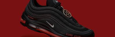 Lil nas x teamed up with mschf to release a new athletic nike shoe (air max 97 custom) dedicated to satan complete with a pentagram and a drop of human blood in each shoe. Nike On Lil Nas X S Satan Shoes We Do Not Endorse Them