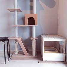 おしゃれに隠すには みんなの工夫がつまった 猫ちゃん用トイレ のカバーアレンジ キナリノ 猫 トイレ インテリア リビング 猫