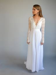 Aside from the caveat that all dresses can be beach wedding. Bohemian Wedding Dress Boho Wedding Dress Lace Wedding Dress Lace Gown Romantic Wedding Dress Long Sleeves