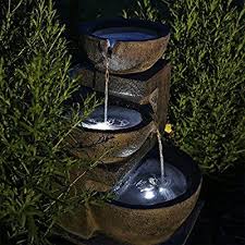 Clgarden Solar Springbrunnen Nsp12 Mit Akku Und Led Beleuchtung Fur Garten Terrasse Balkon Amazon De Garten Springbrunnen Solarbrunnen Beleuchtung Garten